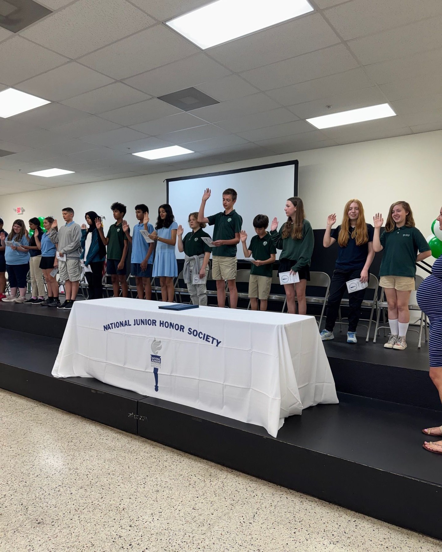NJHS ceremony at Crestwell School